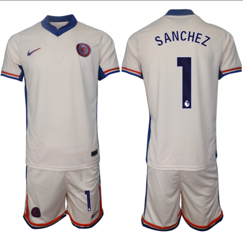 Men 2024-2025 Club Chelsea away Cream #1 Soccer Jersey